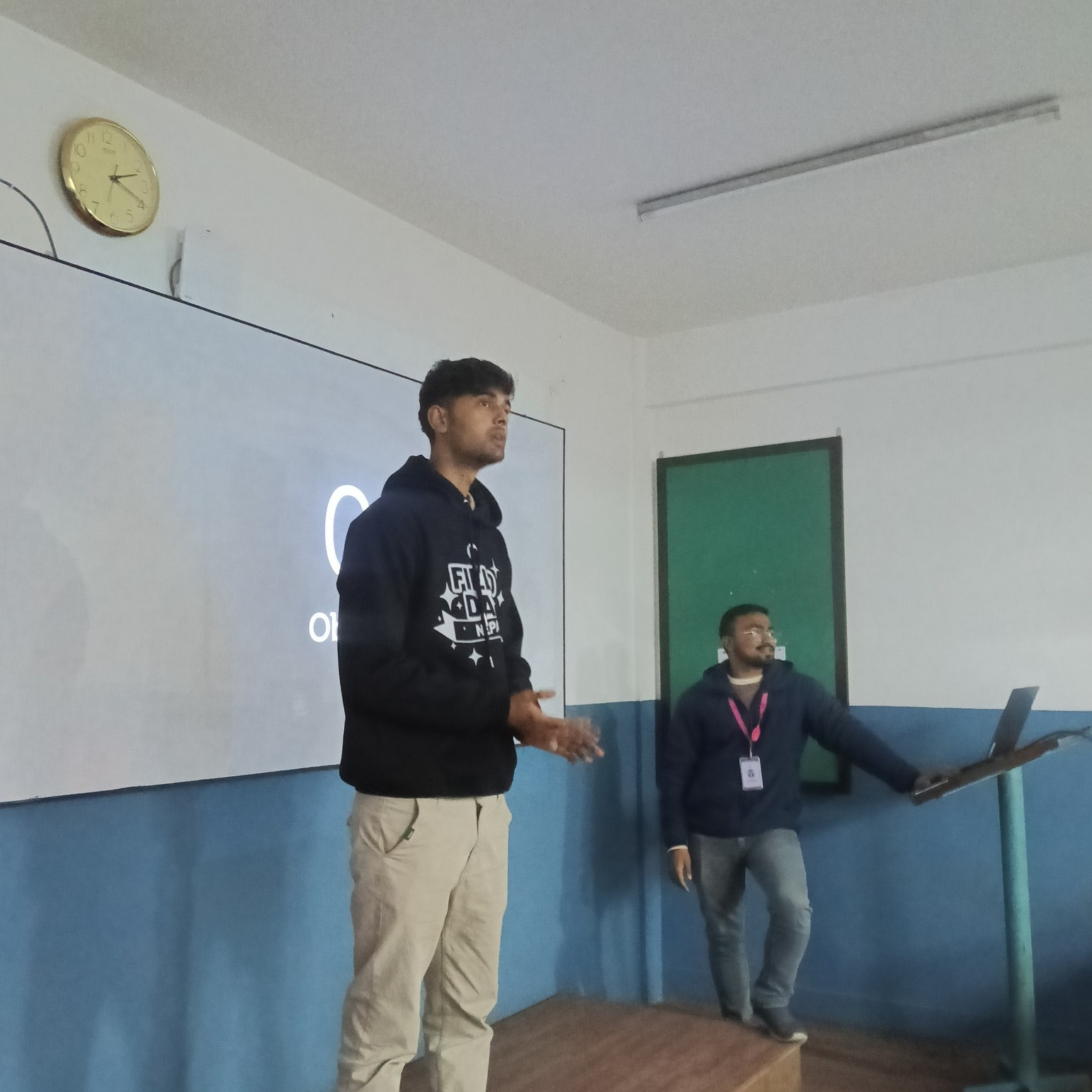 Programming workshop session with participants learning coding